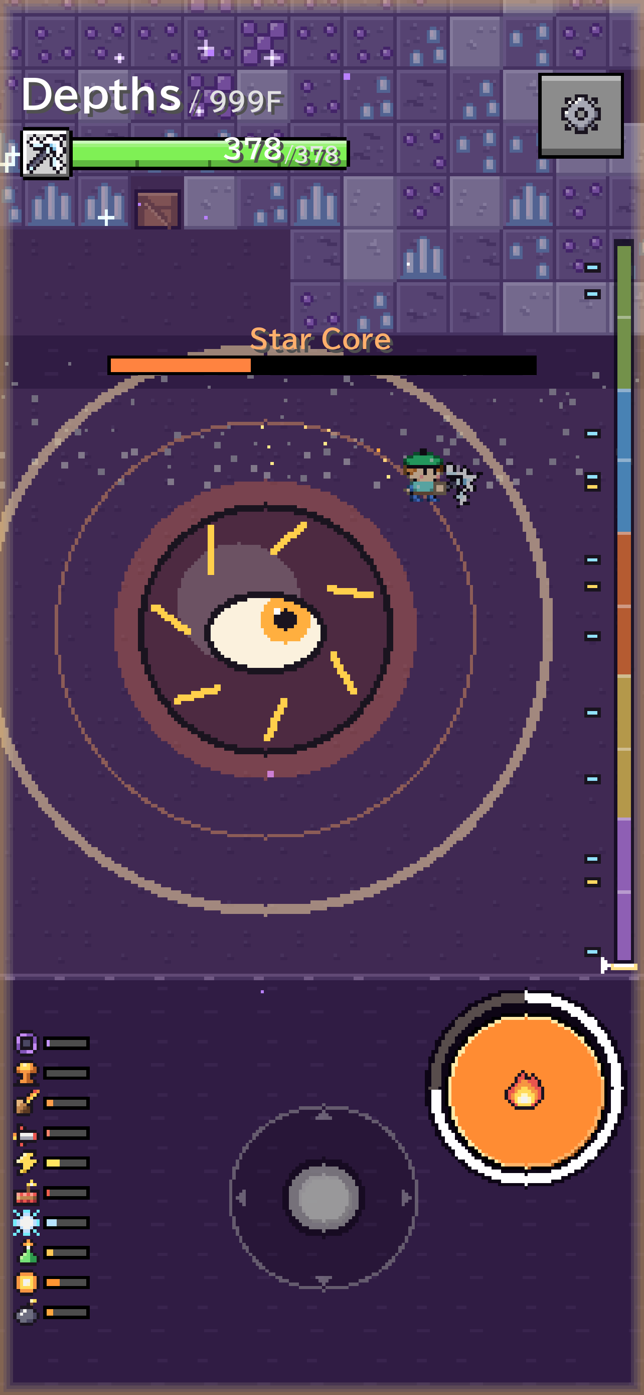 The Star Core sleeping at the bottom